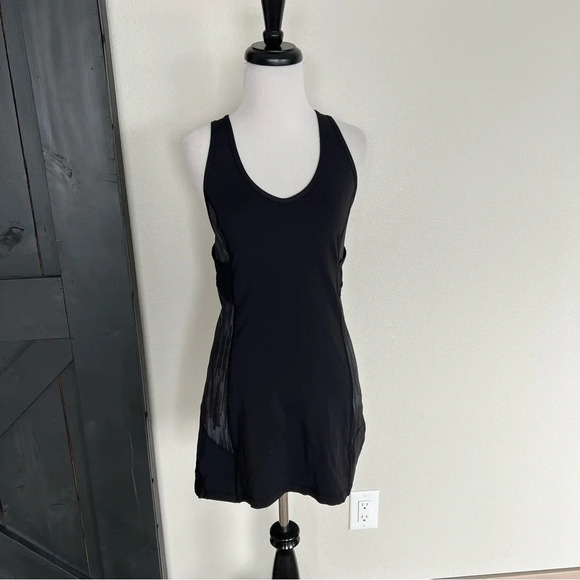 Lululemon Ace Dress Black Scratch Match Black Multi Casual Women’s Activewear - Picture 4 of 11